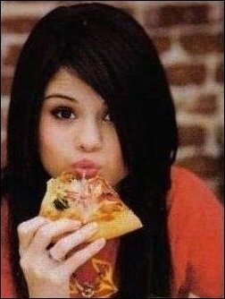  Selly Eating Pizza!!!!!!LOVE THIS ONE!