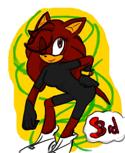  Name: Mary the hedgehog (pope) Age : 14 (soontobe15) Crush: Unknown Abilities: Summon objects with her crimson ruby braclet Eye Color: A light Brown quill/fur Color: a reddish brown with a lighter shade of it around eyes skin Color: brown of tan Anything Else: she is pretty nice but try not to throw her off