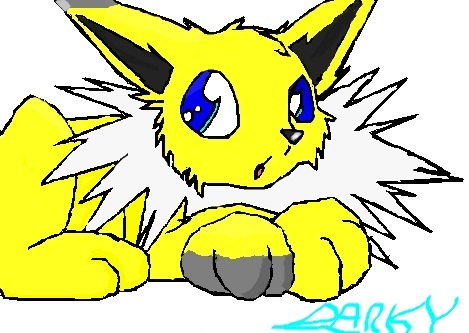 Jolteon <3

But I also think Pichu and Umbreon are cute too <3


Yes I made The jolteon. I have a Jolteon and Its Name Comet :D (P.s) That a Line art and  i did the colour part...dont tell anyone shhhhhh XD
