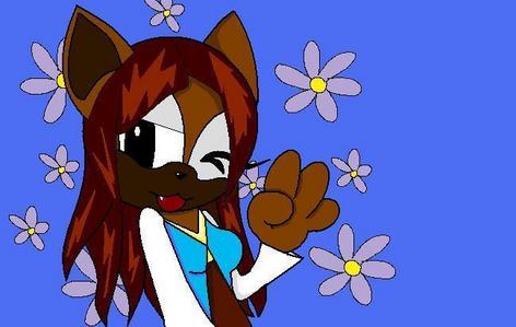  Name: Kenya the animal shifter age:shes an immortal crush: Knuckles abilities: can change जानवर other info: चाकू and her बेल्ट other weapons: her ears can trick people so she can change to a भालू to eat them times: she is sweet and nice but dangerous