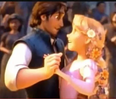  Flynn dances with Rapunzel XD