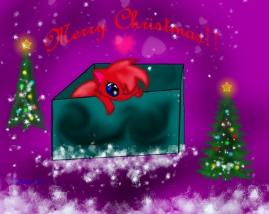  Merry Christmas is what I say, to hell with correct people! XD here, have this picture I drew of a christmas kitten :3 (lol I am Puffedwarrior of deviantART so don't think I چرا لیا, چوری کی that picture, I actually drew it <3) I LUFF RED KITTEHS!! :D