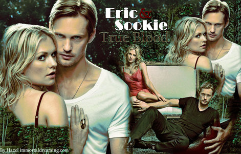  It's a [url=www.fanpop.com/spots/true-blood]True Blood[/url] 壁纸 from my 最喜爱的 ship : Eric (omg he's hot) and Sookie <3!