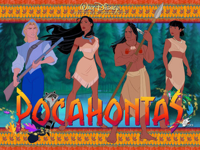  Pocahontas :) I just sob every time I see John Smith tied up in that tent, with Pocahontas গান গাওয়া with him.