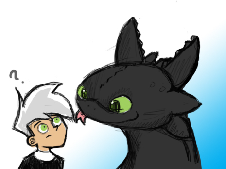 Night Fury or Wolf. Or a he can be a shape shifter lol & Toothless and Danny should be buds.