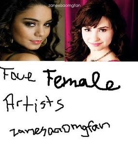  Vanessa Hudgens and Demi Lovato. Sadly, I had to put these two pics together because they haven't been seen together.[I don't think they've met before...] Heres a really good photoshop:[Me did not make, 100% credit to owner] http://media.photobucket.com/image/demi+lovato+and+vanessa+hudgens+/girliciousluvannie/Demi%2520Lovato/demi-vanessa-what-friendz.jpg