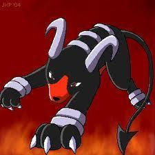  I would be a Houndoom because they are the coolest and my পছন্দ of all Pokemon. They are also a Dark and আগুন type, which are my পছন্দ types. Plus they are so cute.