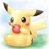  Mine is Pikachu.. Why? Because he's just so cute! Especially while he's eating his apel, apple :P :)