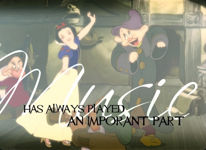 Here's one. I didn't use a song quote, but a part of a quote from Walt Disney. Hope you like it. :)