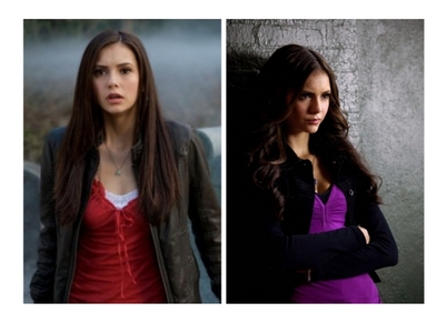  BOTH OF THEM , ELENA AND KATHERINE , FROM THE VAMPIRE DIARIES!!!!!!!