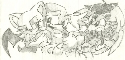 soul mates.. nah
i like rouge with knuckles tough :)

looking at the picture you put makes me look at all the mistakes ive made on this one
Btw can you tell me wich issue it was??
better yet send me a link :D