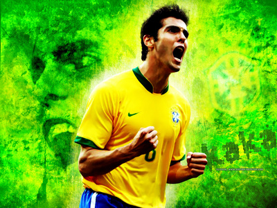 I love this wallpaper :)
Kaka is amazing (obviously)on this pic, and i love the colours too...
