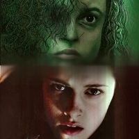  If Bellatrix kept her powers, she would not put up with Edward's neediness and would probably Avada Kedavra him to be honest. Then she would probably try to find the Volturi and convince them to actually do some evil deeds instead of sitting on their arse and have other, less important vamps, bring them food. If Bella's personality was still kept, she would whine and complain that she doesn't have guys fawning all over her and that no one in the HP world looks like a 滑走路 model with perfect hair, skin, eyes, teeth, etc. Voldemort wouldn't put up with her attitude, so he'll feed her to Nagini just to shut her up (what, she's a Muggle. He hates Muggles and anything to do with them).