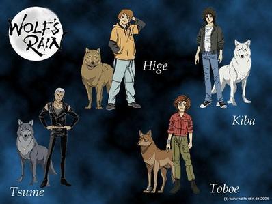  Hige and Toboe from Wolf's Rain!:)