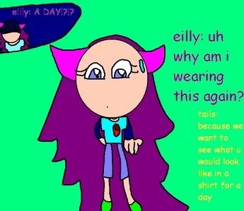  Name: eilly speices: seashell age: 18 gender: girl (duh) fave color: purple fave food: cupcakes!! What she/he can't live without: ezio (her boyfriend) skills: power seashells oueen and super forms Team: sea theme song: chemical react 의해 aly and aj (her old one was cant be tamed) Team's theme song: 년 without rain Team members: burst (power) 버터 (fly) eilly (speed) kailey (healer) Boyfriend: ezio adore the chameleon
