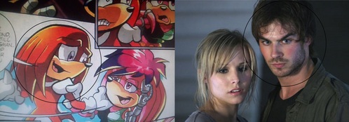  my cartoon crush is Knuckles the Echidna and my celebrity crush is Ian Somerhalder (actor for Damon Salvatore)