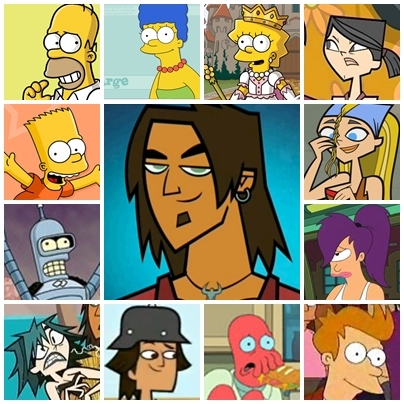  Any character in this pic :) (even tho i dont like Total Drama much....its still a awesum show) FUTURAMA, SIMPSONS AND TOTAL DRAMA! <3