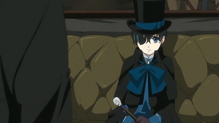 Ciel is in that outfit all throughout episode 7 in season one, so if you want more pictures you could review that episode. 

Here's a random one: