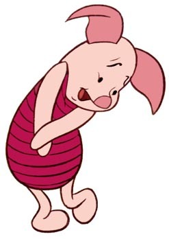 Piglet because I'm very shy like him.♥