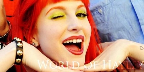  Hayley Williams! She is awesome! But only 4 one day! ) i like my life :)