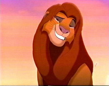 I find I am most like Simba :) why ? because when I was a kid I did so much stuff that went agasint like my dad & mom and now that i'm older I don't want my brother's makeing the same mistake's I have ;) also when I was younger I just couldn't wait to be king ;) 