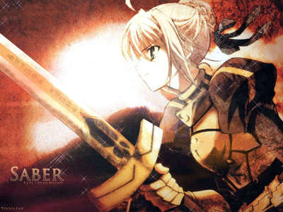  Saber from Fate/Stay Night(so cool because her name shows her weapon^^)