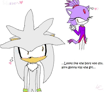  I like SonAmy, Shadouge, and TailsxCream, but my fav is Silvaze. They are so cute together! x33 Here's an ancient pic of Silvaze I drew. It's kinda cute, but I draw better now. :P