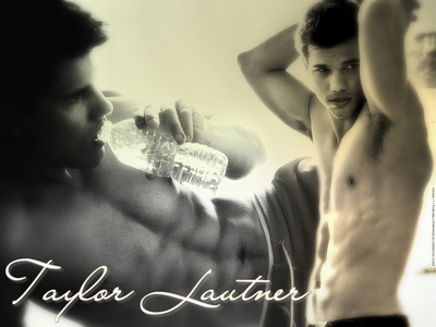 Taylor Lautner! And you need to stop comparing Taylor to Justin. Justin should be compared to someone closer to his age and someone just as developed as he is.