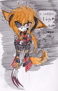  Could I have Ryuu the Wolf? :3 你 dont need to draw those tieds ^^' Whit 颜色 plz? :3 And do 你 take just one request in time, right? But I really wanna see, how 你 make him, nyaa~! ^^