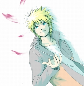  I don't think she Amore naruto. she just use his kindness that's it. she told him so becoz she want to keep him happy.