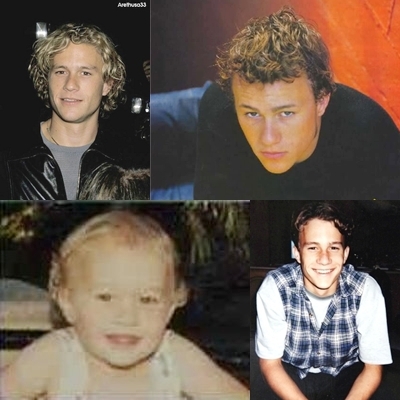 Heath is blond by birth , but when he was growing up , his hair began to grow darker . And also he said in an interview that he never wanted to be "the cute blond guy" So I think he dyed his hair in a time ... 