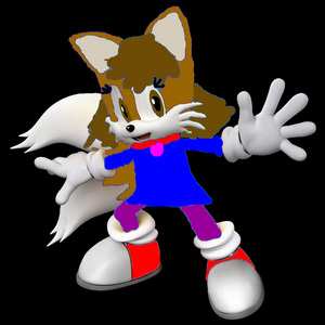  sure, lets try it Name: Brenda the लोमड़ी, फॉक्स Age:8 Likes: कुकीज़ and riding her bike Dislikes: eggman and stupid people Info: not very bright. but loves the color red and blue, she is tails sister and wishes she could be as great as tails. is a प्रशंसक of knuckles but admires her brother
