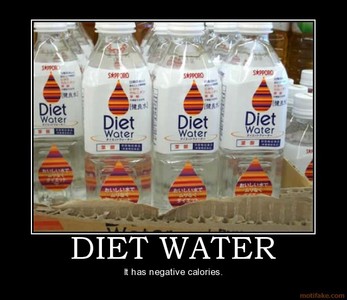  Diet water.