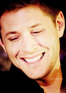  Dean winchester baby my god how sexy is his smile it makes me weak in the knees everytime I see it i just love how one minuut it looks sexy then shy then happy then really happy he has different smiles for different occasions but I do love sams dimples he has a cute smile