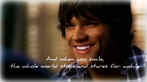 There can only be one winner in this and that is SAMMY has the best smile have you seen it its so damn sexy and those dimples god those dimples how i love them and his smile when he smiles i smile too cos thats what his smile does you have to smile back when you see it