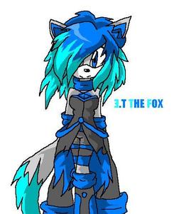  E.T the fox! out going shes verying funny! and loves hugs! she shy hates people sad! Weapons:2 súng and metal hand!(hiding under)