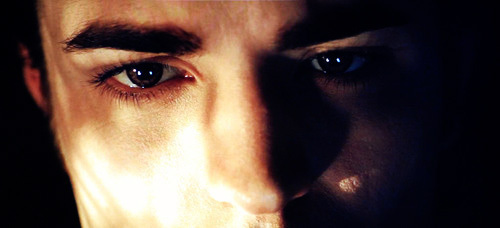 Both :D but if i had to choose it would be his stare because of his beautiful eyes they will melt me down....