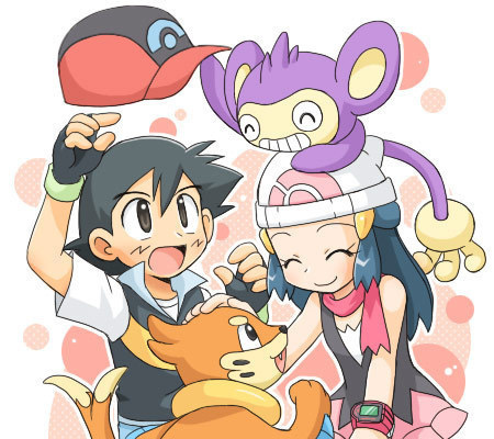  What about this?It's Dawn and Ash from Pokemon.