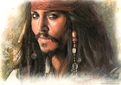  Of course it's Jack Sparrow(Jonny Depp)