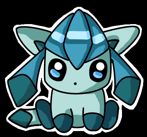 I love ice types because theyre strong and cute and glaceon is one of my fave pokemon! X3