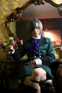  i made my ciel cosplay... but it was one of the hardest one's i've had to make.... as the others have a dit look around for good fabric that would match... and go to op shops.... toi can always alter an existing outfit. the pic attached is an example of my ciel cosplay to help give toi plus ideas