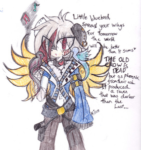  I hope I'm not too late ^w^ hehee ~ Name; Aoi The (Phoenix) Panda Age: 19 Personality; Very player, have sometimes his dark sides, likes to laugh a lot N takes his giacca off, when girls are aound XD Likes; Singing, not wearing clothes at all, ^^ boys & girls... Having lots of fun! Dislikes; His wings... Weapons; Handgun & magic Hehee :3 Hope te like him ~<3 Art & Character Belongs to (c) Me, Seuris 8D