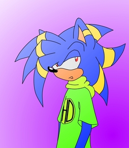 Name: Enath Nyi.
Species: Hedgehog.
Age: 18. (I MADE A TEEN CHARA!? WTF?!)
Gender: Male.
Info: Enath was born and raised in a small Australian town near Alice Springs. He was often picked on because of how small and weak he was. That soon stopped, however, when something unique was revealed; he can ooze out a colourful liquid that is really pretty, but acts pretty much the same as acid.
Personality wise, he's shy and very gentle, he would never hurt anyone without given good reason, and he's extreamly patient. He's very much an introvert, and doesn't make friends easily because of it.
He likes going to Raves and Dance clubs for the neon colours and to satisfy his love of electronic music.
Picture:

:c: MephilesTheDark.
