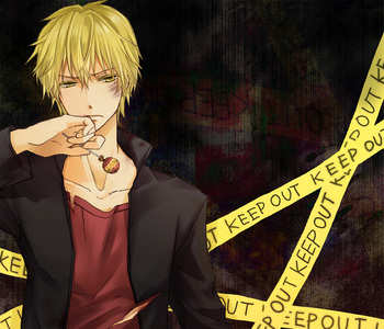  So hot... you could bake biscoitos, cookies on him... those would be some delicious cookies... Shizou from durarara!!