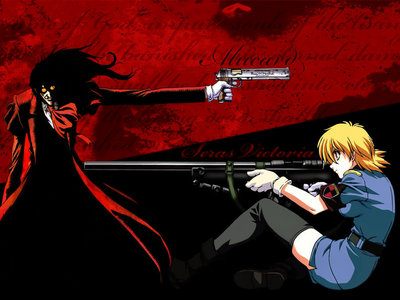 Favorite anime character: Alucard, Seras Vctoria (hellsing), Lucy (elfen lied).
Favorite male anime character: Alucard.
Favorite female anime character: Seras Victoria.
Favorite anime: Hellsing.
Anime crush: Alucard (I'm in love with him xDDD).
Favorite anime movie: InuYaska Movie [1, 2, 3 & 4)
Favorite anime opening: Hellsing Opening.
Favorite anime couple: AlucardxSeras.