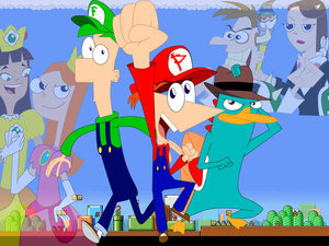  phineas and ferb mario