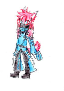  Name: Ril-irir X'rek Age: 17-18 (but I think I make 'im 18..) Species: Unknown. Some kind of canine. Likes: getting action, new toys (aka guns), money Dislikes: DRAMA espacially if it's unnecassary (or cheesy), snobby people, cheese... OtherStuffXD: is a trigger-happy kind of guy. But won't shoot at everyone/everything. And even though he likes money he would never let a friend down because of it.