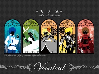 i cant end up with one answer .. so i cant say what vocaloid song you should listen to .. coz they are all damn good!! trust me .. once you listen to them .. you will love em .. 

filled with stories and stuff.. XDD 

this is one great vocaloid song : the series of evil 
which includes daughter of evil servant of evil and blah blah blah .. XD