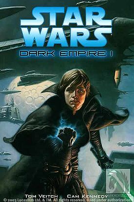 He did turn to the darkside in one of the Dark Empire novels, Leia brought him back though but i think he struggled with it for awhile after.
