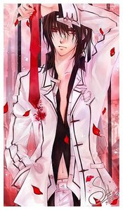  KANAME!!! that gos without saying ,,,he is always calm and confdent and he trys his best to control his anger when it coms down to it gentel kind and have no mircy to the one who hurts his loved ons .. AND TOOOOO DAAAAAMN SEXXXXY